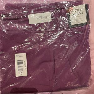 DRESS BARN SECRET AGENT TROUSERS PURPLE NEW IN PACKAGE SIZE 16